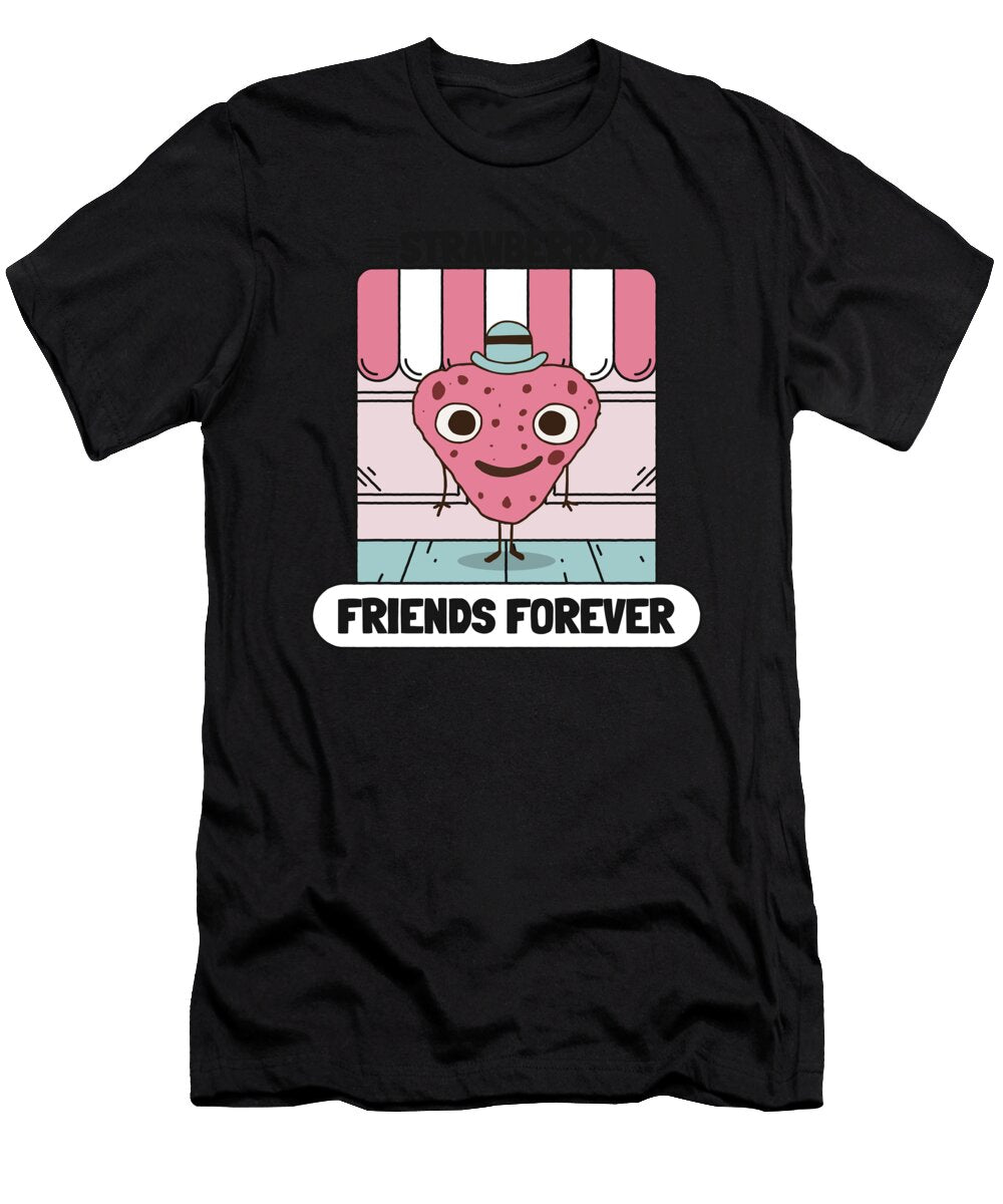 3 Strawberry Strawberries Fruitarians Justus Ratzke T-Shirt