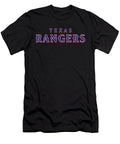 3 Texas Rangers Baseball Team Logo Jaron Kunze T-Shirt