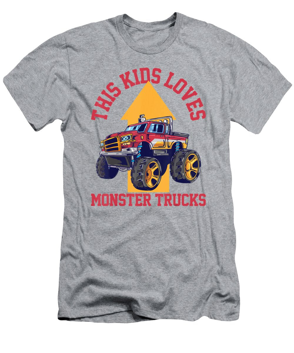 3 This Kid Loves Monster Trucks Anh Nguyen T-Shirt