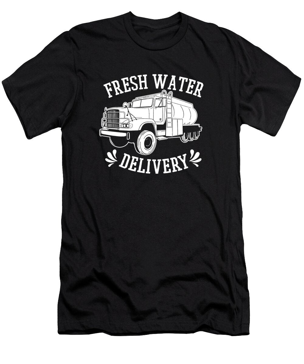 3 Truck Driver Trucker Rig Trucking Water Truck Driver Crazy Squirrel T-Shirt