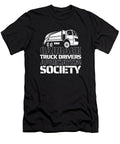 3 Truck Driver Trucking Trucker Rig Garbage Truck Crazy Squirrel T-Shirt