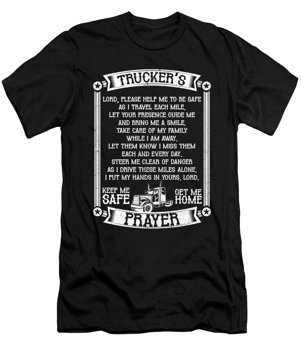 3 Trucker Trucking Big Rig Truck Driver Crazy Squirrel T-Shirt