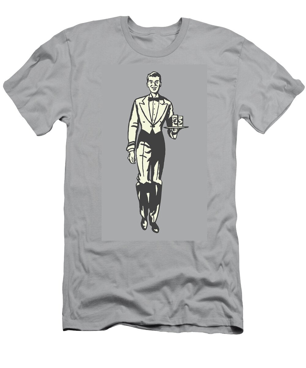 3 Waiter Carrying Drinks Csa Images T-Shirt
