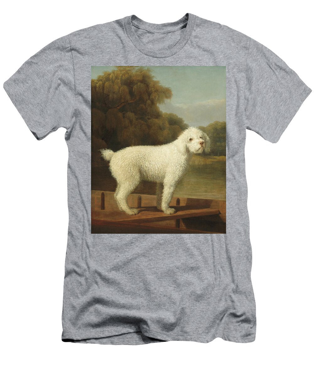 3 White Poodle in a Punt George Stubbs T-Shirt