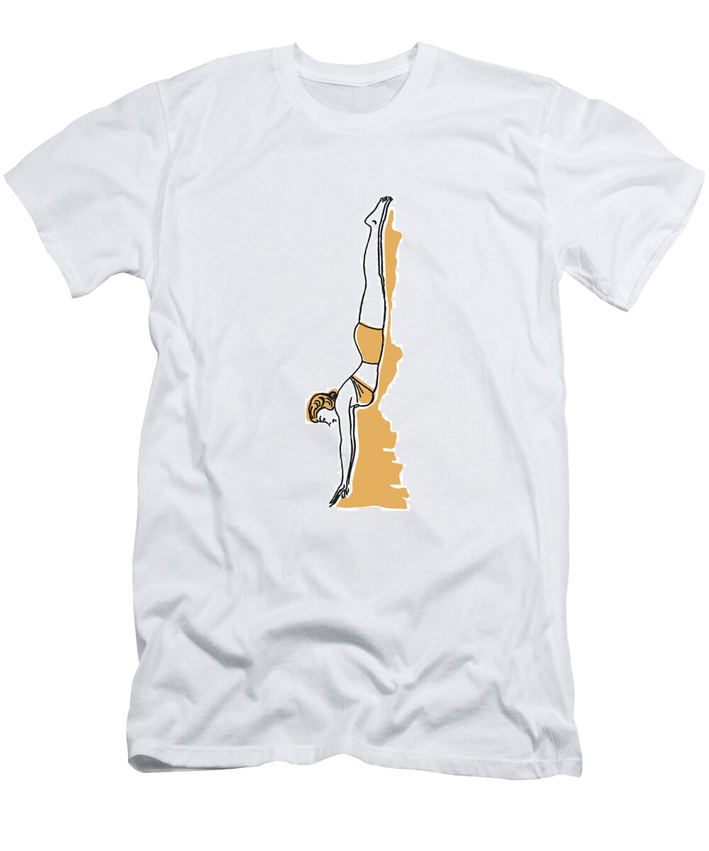 3 Young Woman in Bikini Diving Csa Images T-Shirt