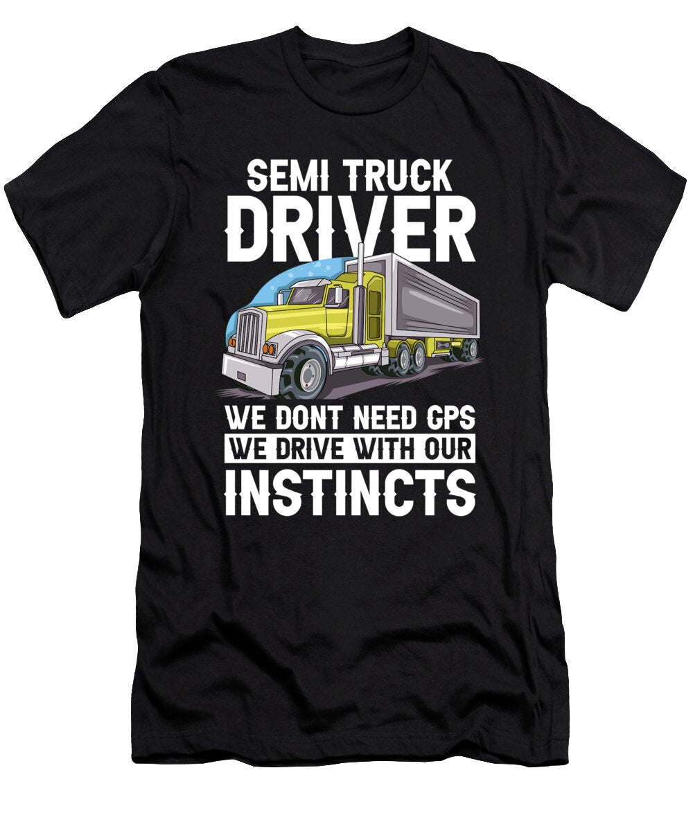 30 Truck Driver Trucking Trucker Crazy Squirrel T-Shirt