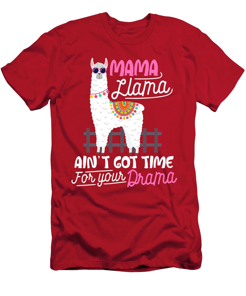 31 Llama Alpaca Alpacas Camelid Camel Cute Funny Llama Art Drama Animal Lover No Prob Grover Mcclure T-Shirt