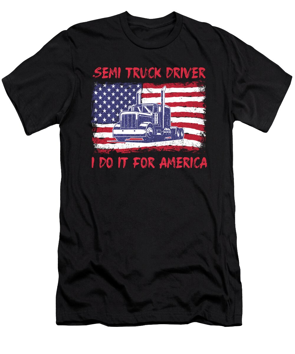31 Truck Driver Trucking Trucker Crazy Squirrel T-Shirt