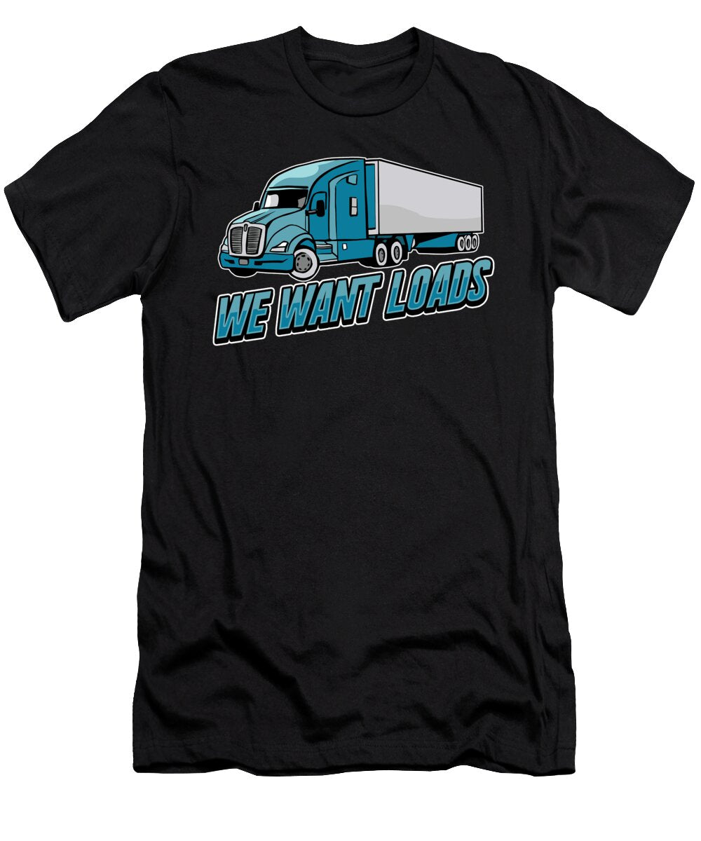 32 Truck Driver Trucking Trucker Crazy Squirrel T-Shirt