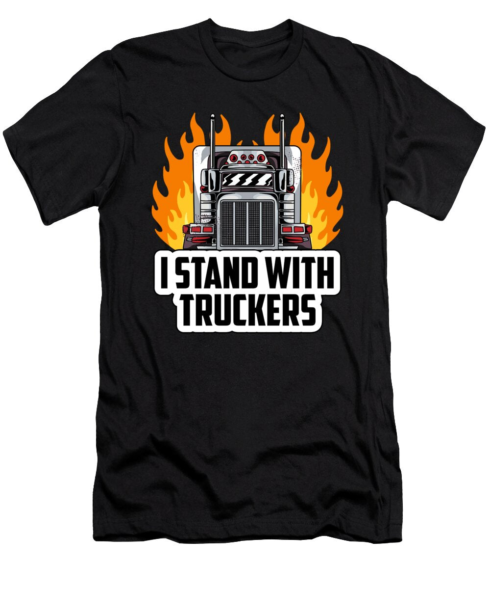 39 Truck Driver Trucking Trucker Crazy Squirrel T-Shirt
