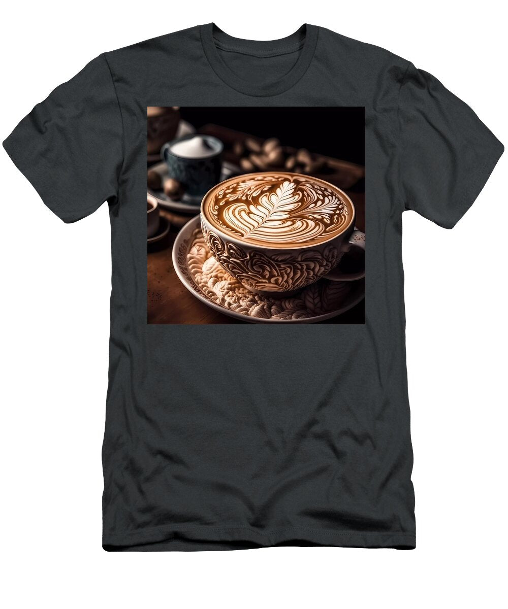 3d Cappuccino Coffee Art No 1 Andre Petrov T-Shirt