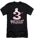 3rd Birthday Princess Llama Girl Llamazing 3 Years Old Party Graphic Art Grabitees T-Shirt