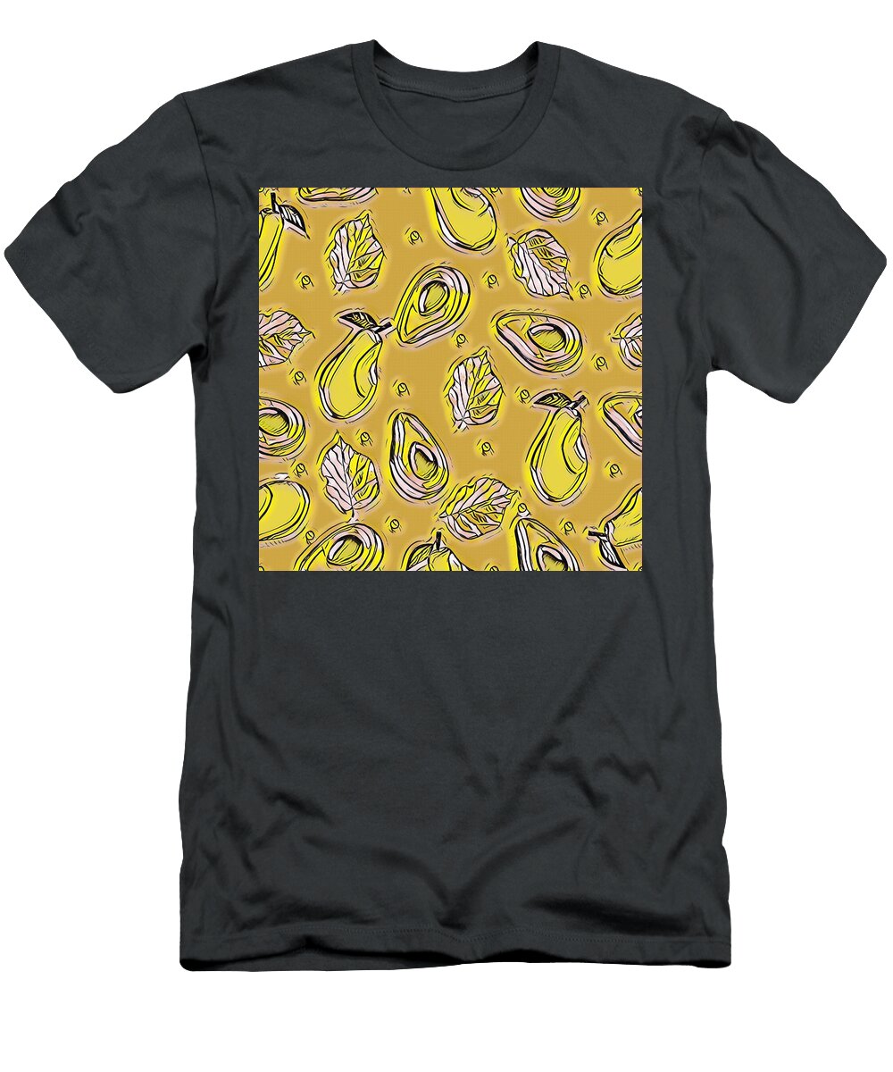 4 Abstract Avocado Pattern Calnyto T-Shirt