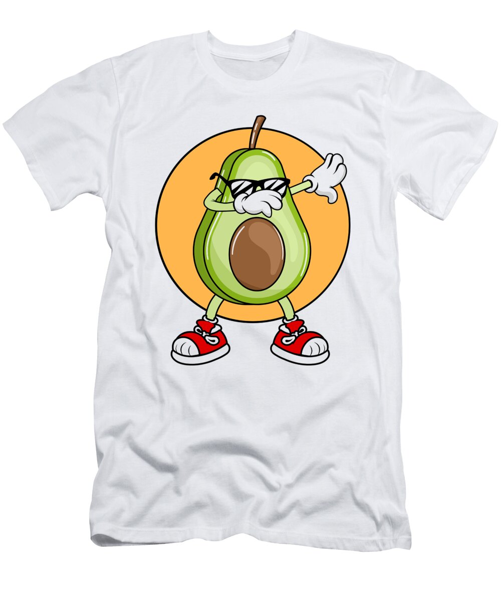 4 Avocado Punk Dabbing Cool with Sunglasses Fruit Lover Toms Store T-Shirt