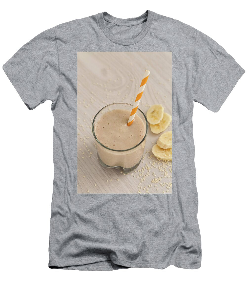 4 Banana Smoothie in a Glass Elena Saulich T-Shirt