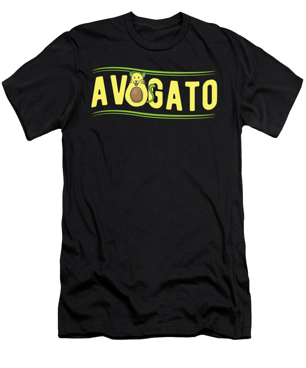 4 Cats Cat Avocado Lover Avogato Birthday Gift Haselshirt T-Shirt