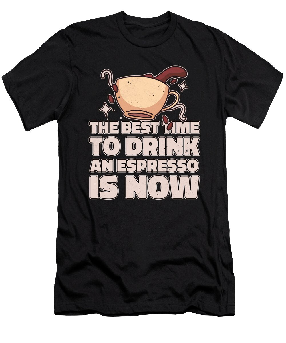4 Coffee Espresso Beans Barista Espresso Crazy Squirrel T-Shirt
