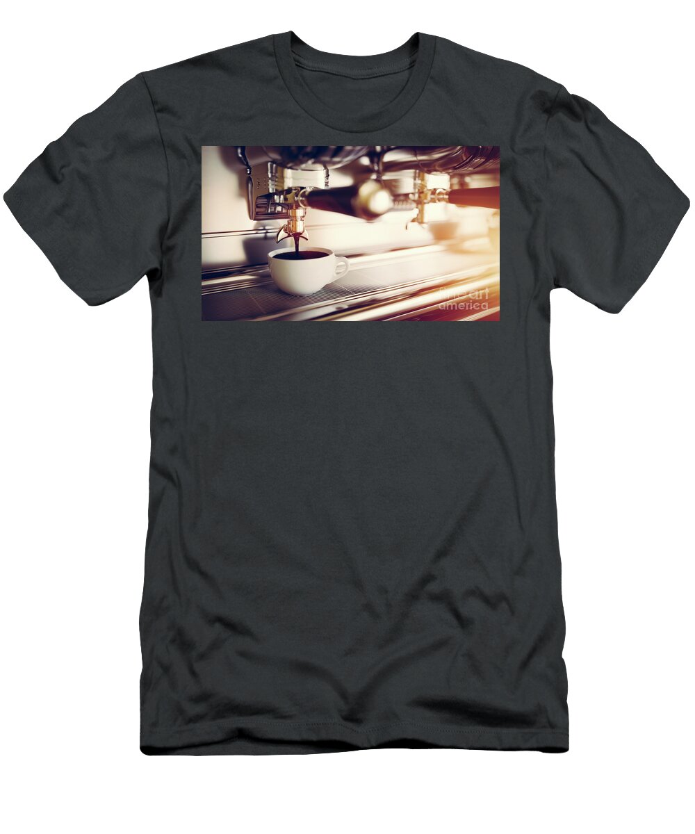 4 Coffee Machine in Restaurant Michal Bednarek T-Shirt