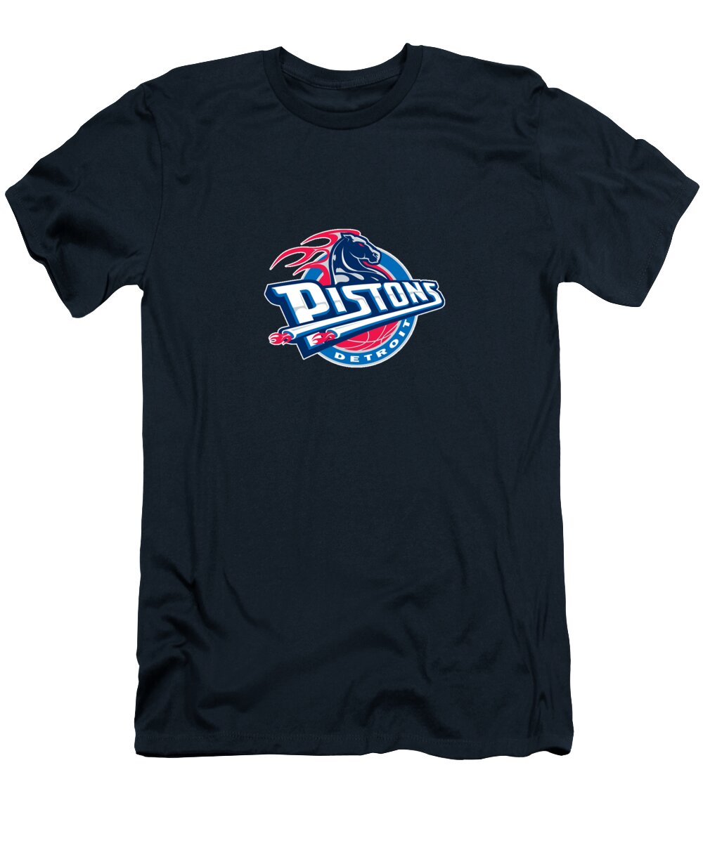 4 Detroit Pistons Basketball Team Logo Jones Dvm Nathaniel T-Shirt