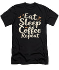 4 Eat Sleep Coffee Repeat Coffee Funny Coffee Steven Zimmer T-Shirt