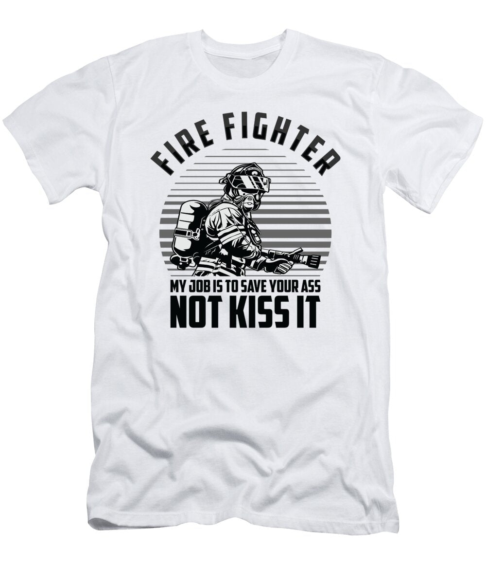 4 Fireman Saving People Firefighter Danger Toms Store T-Shirt