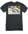 4 Flowers and a Bowl of Fruit on a Table Paul Gauguin T-Shirt