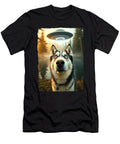 4 Funny Husky Ufo Encounter Hilarious Husky Dog Zyneu Gangd T-Shirt