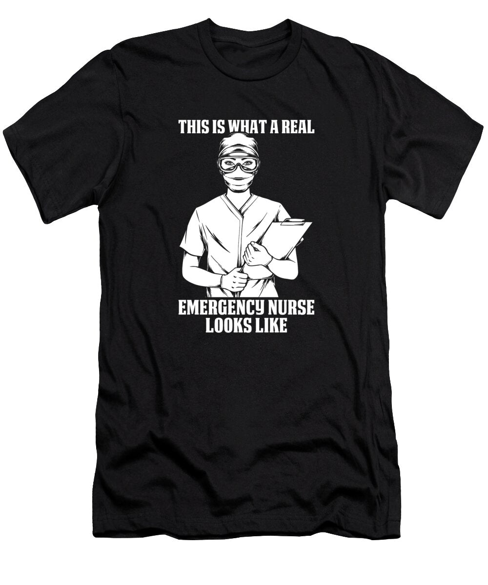 4 Funny Nursing Hospital Caretaker Emergency Nurse Crazy Squirrel T-Shirt
