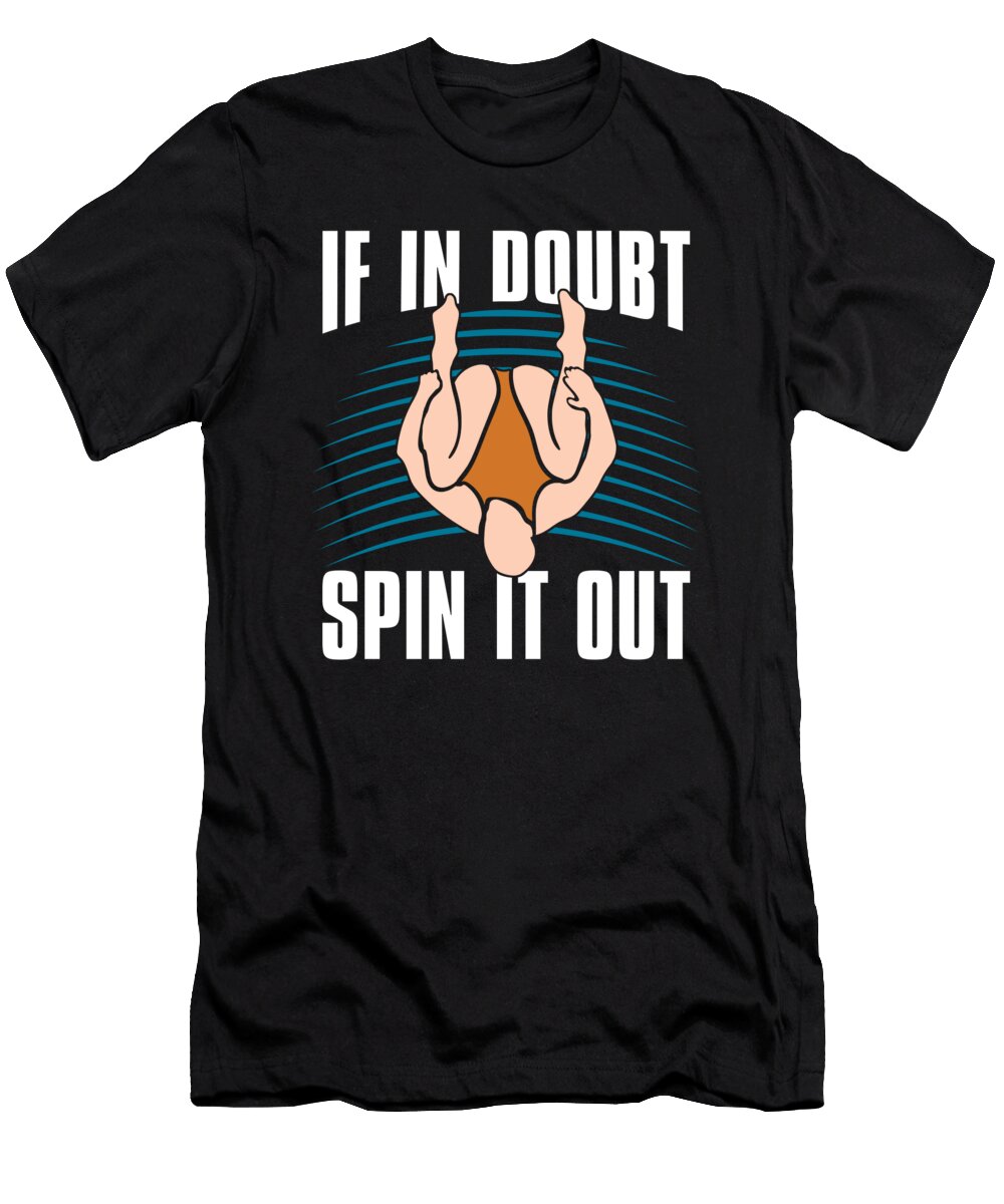 4 Funny Platform Diver Springboard Diving Crazy Squirrel T-Shirt