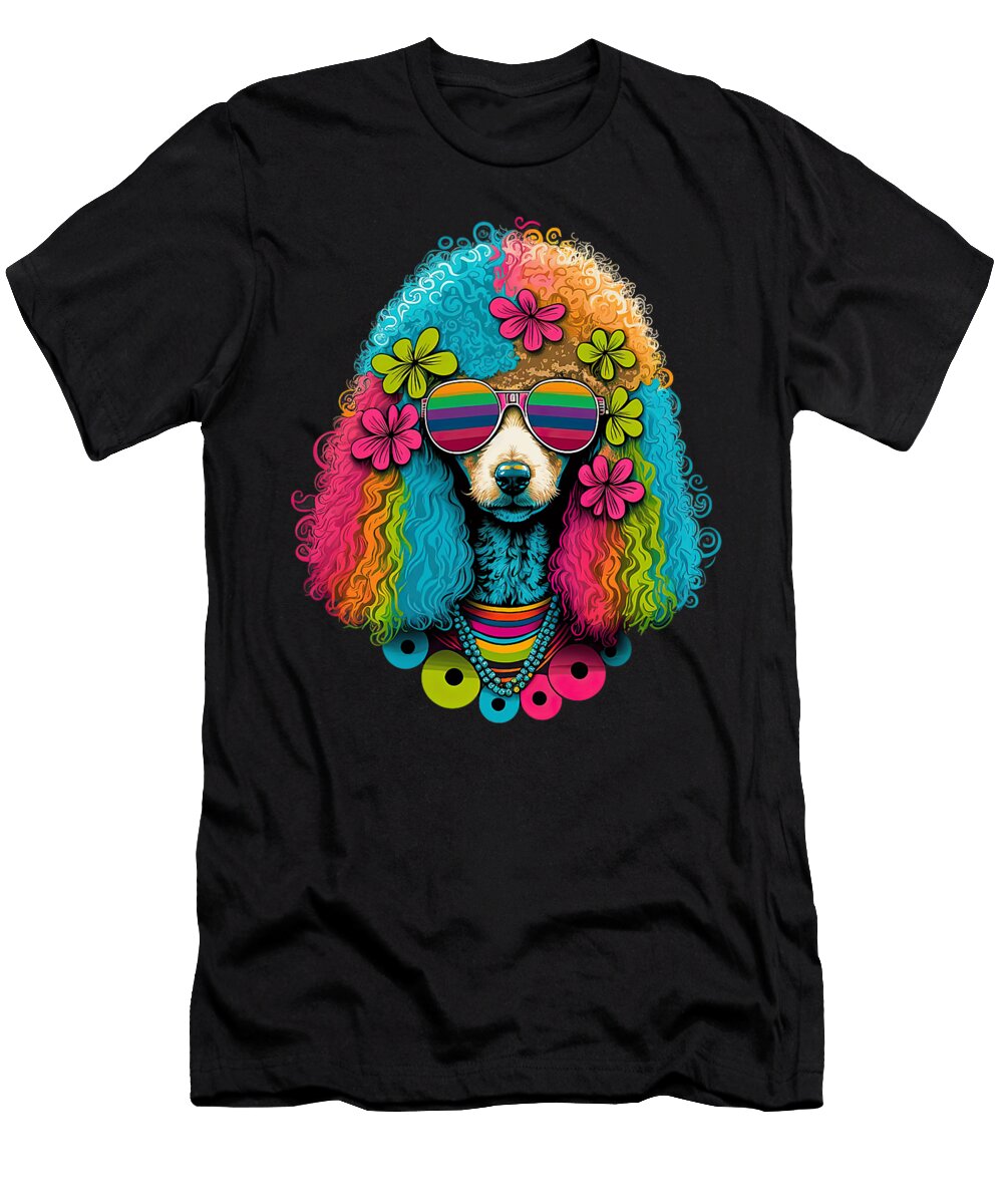 4 Funny Poodle Dog Miniature Poodle Toy Poodle for Sophie Eleanor T-Shirt