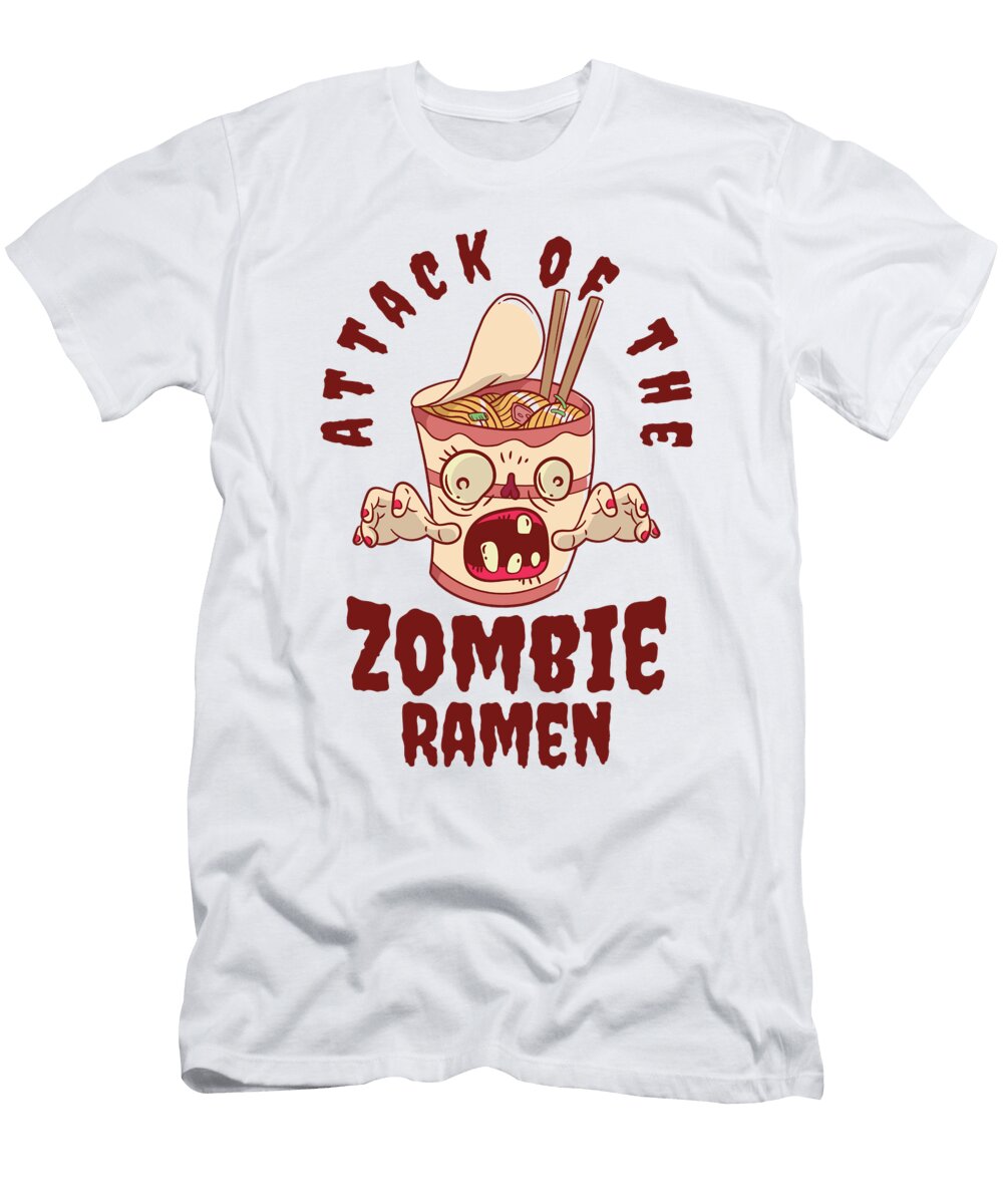 4 Halloween Ramen Zombie Food Ramen Lover Food Toms Store T-Shirt