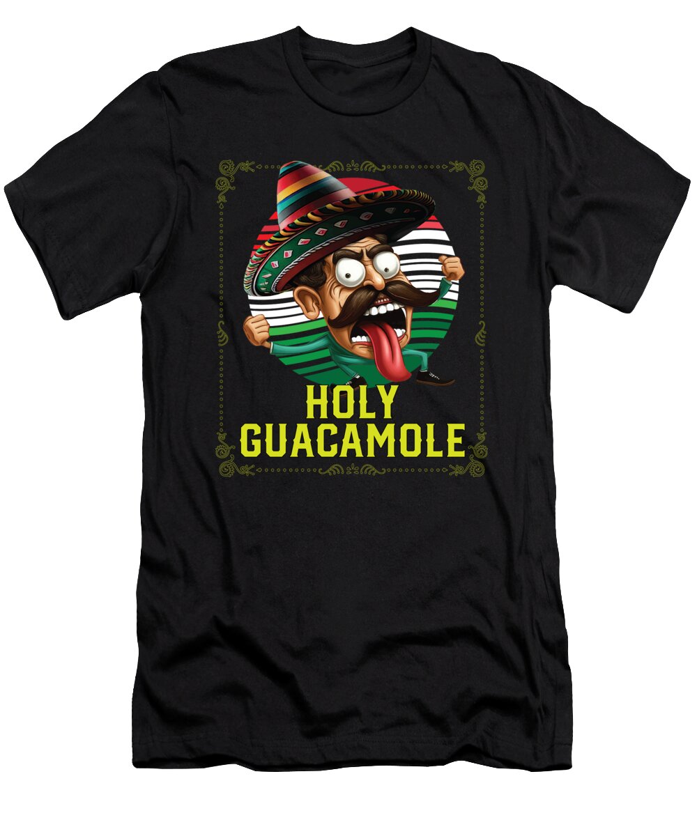 4 Holy Guacamole Lover Avocado Vegetarian Guac Dip Maximus Designs T-Shirt