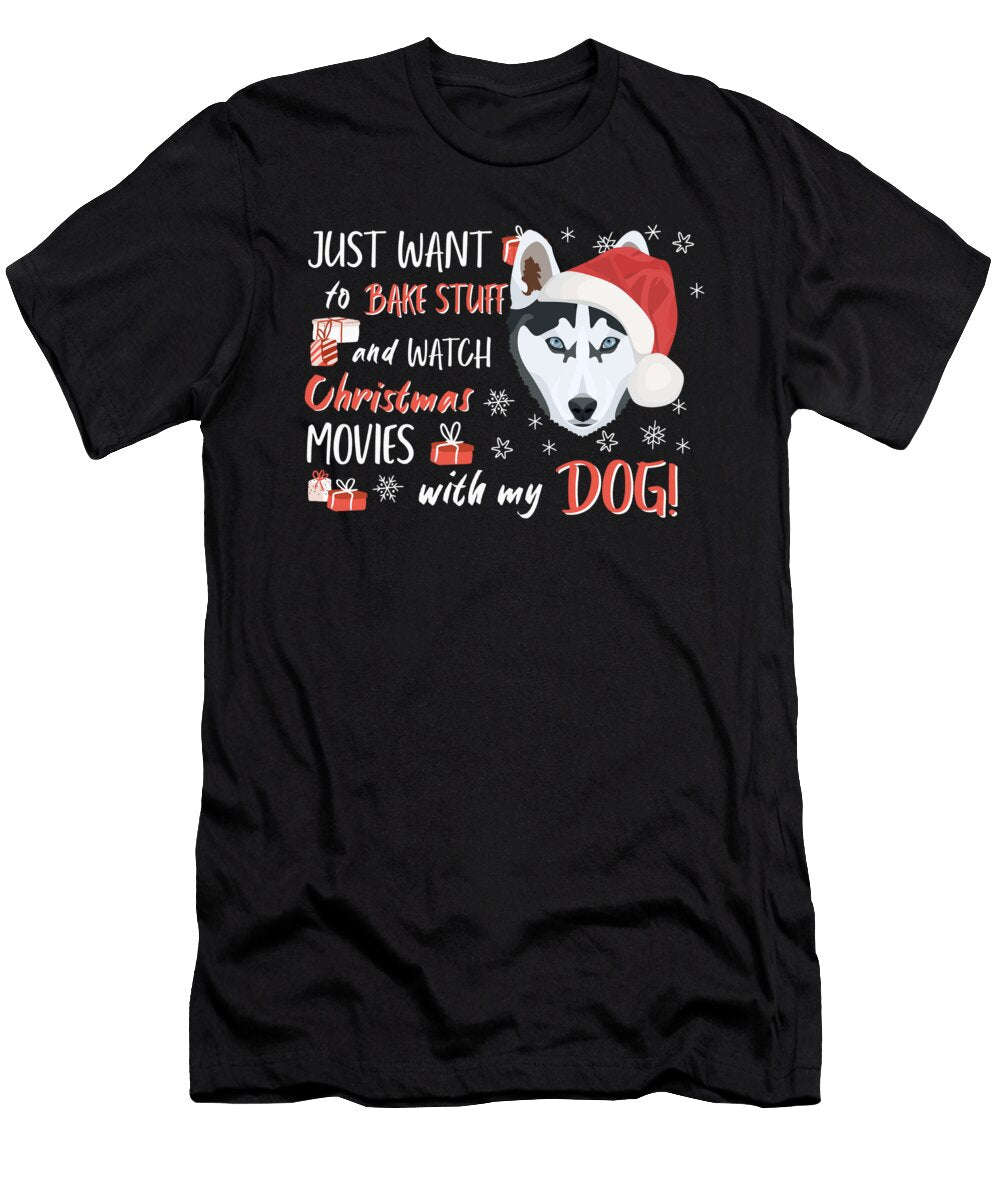 4 Husky Merry Christmas Greenoptix T-Shirt