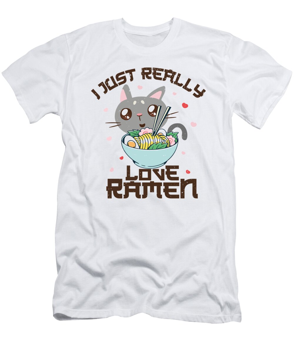 4 I Just Really Love Ramen Anime Kawaii Basquiaty Store T-Shirt
