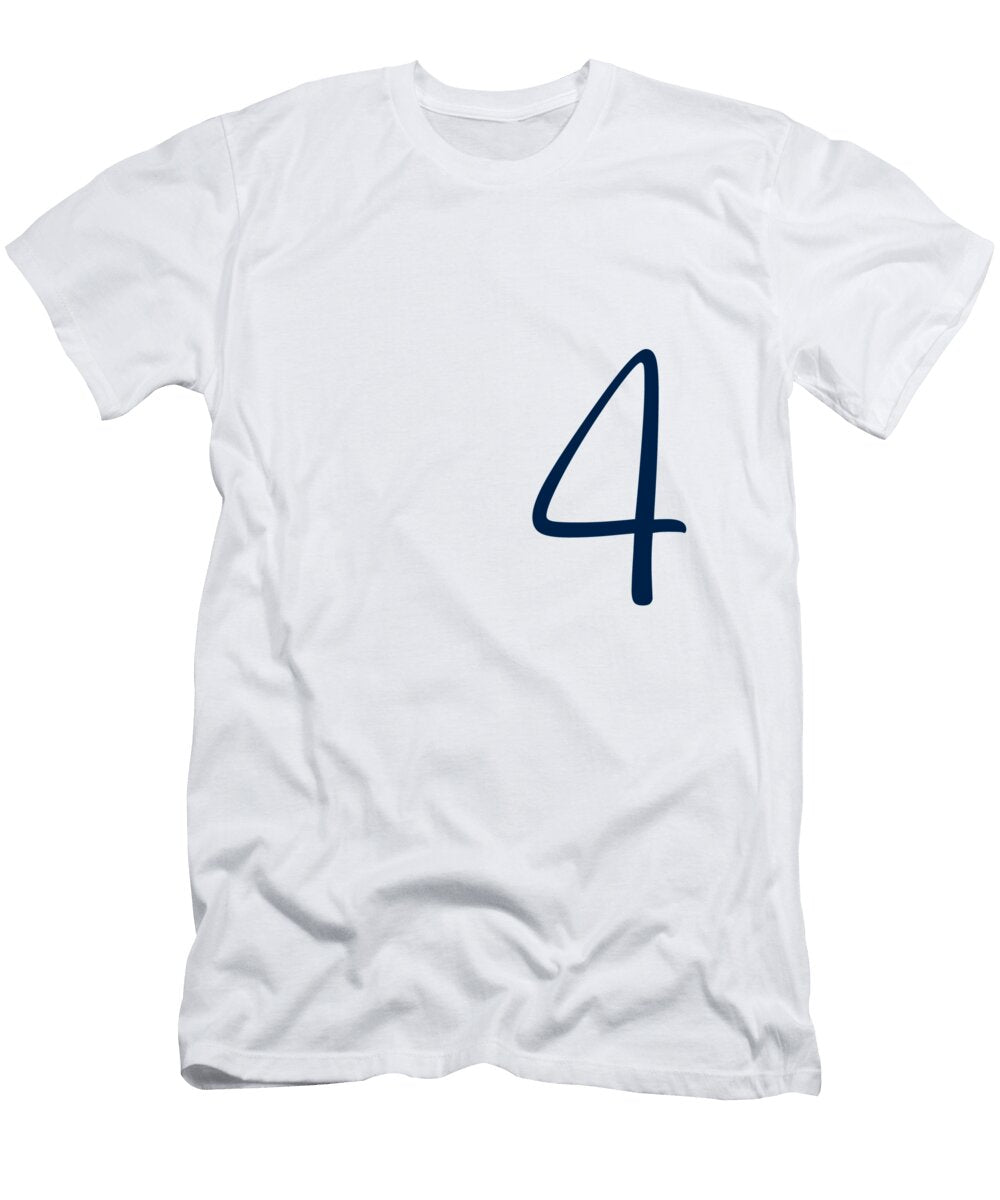 4 in Oxford Blue Simple Script Custom Home Fashions T-Shirt