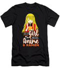 4 Just a Girl Who Loves Anime and Ramen Steven Zimmer T-Shirt