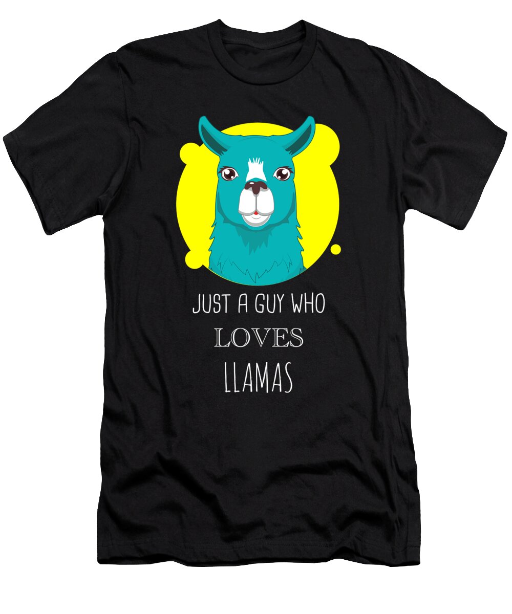 4 Just a Guy Who Loves Llamas Cynto T-Shirt