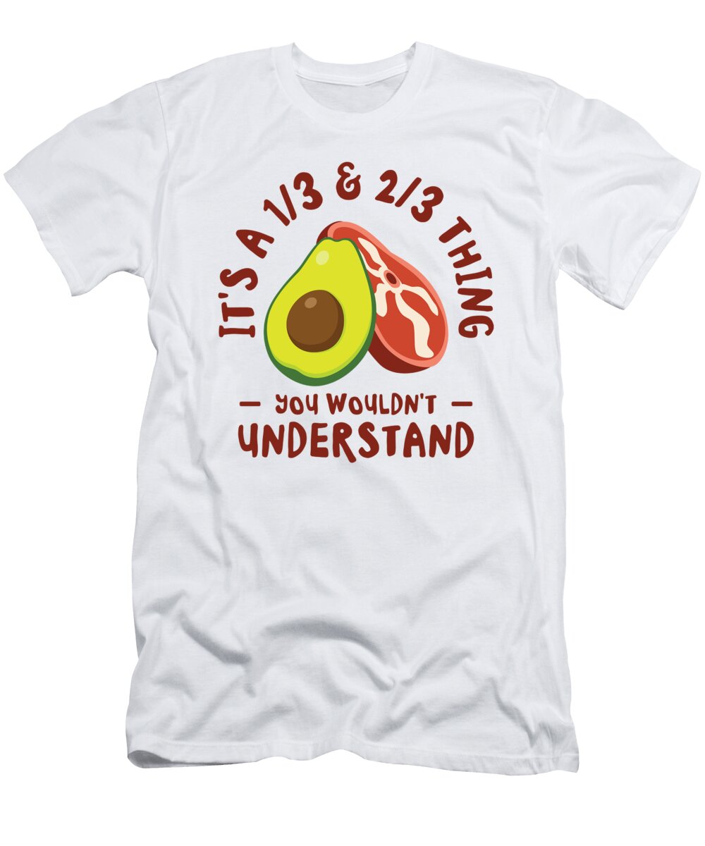 4 Keto Diet Avocado Fruit Ketogenic Food Meat Balance Toms Store T-Shirt
