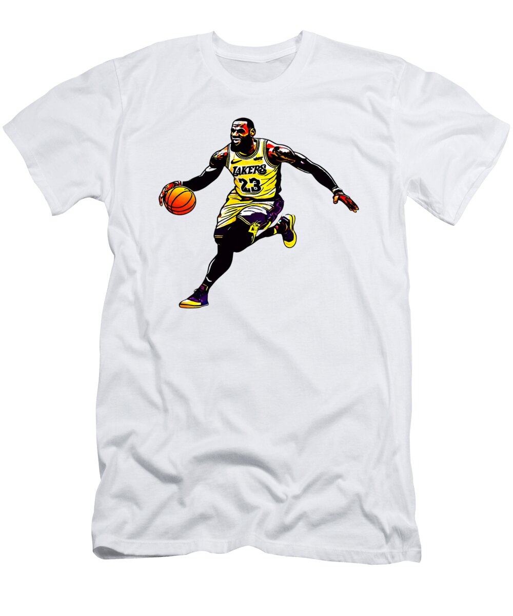 4 Lebron James in Action Kenvin Tran T-Shirt
