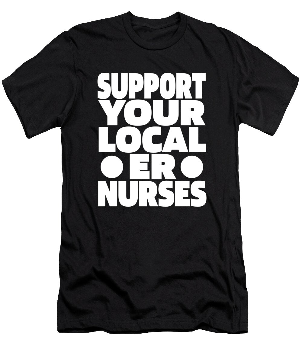 4 Nursing Caretaker Hospital Emergency Nurse Crazy Squirrel T-Shirt
