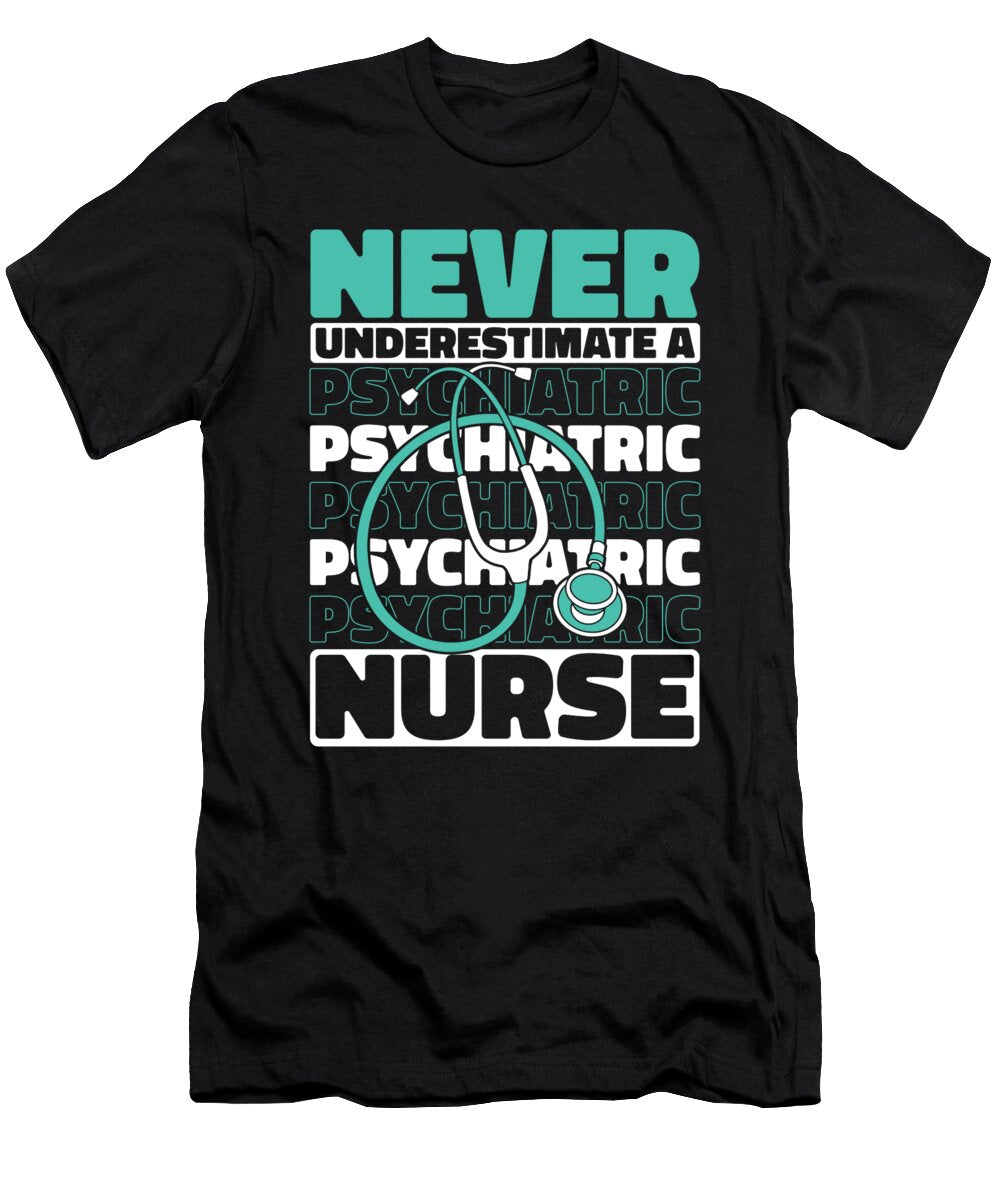 4 Nursing Caretaker Hospital Psych Nurse Crazy Squirrel T-Shirt