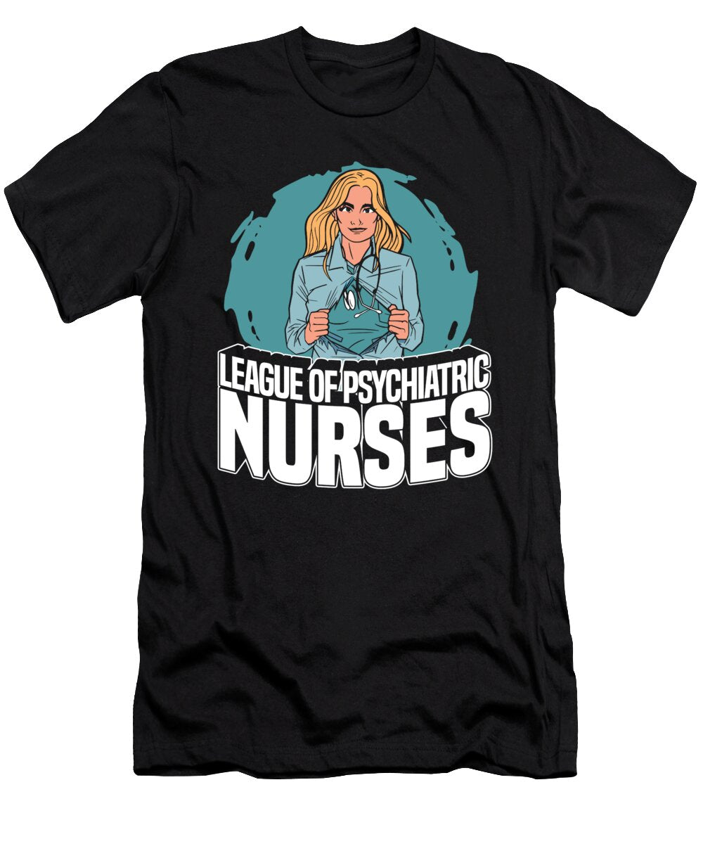 4 Nursing Hospital Caretaker Psych Nurse Crazy Squirrel T-Shirt