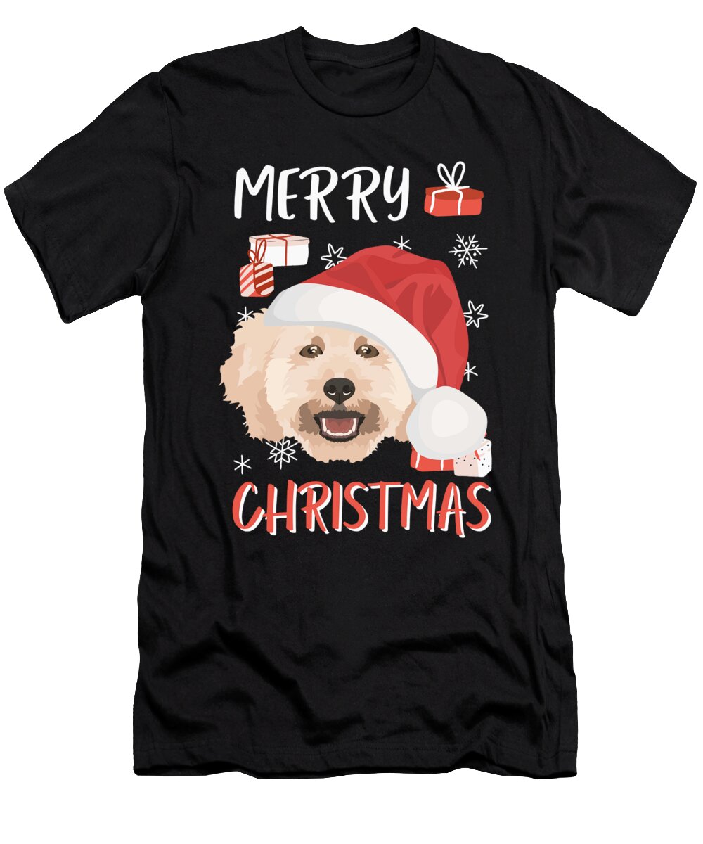4 Poodle Merry Christmas Greenoptix T-Shirt