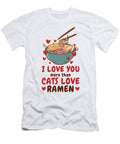 4 Ramen Valentines Day February Cat Foodie Toms Store T-Shirt