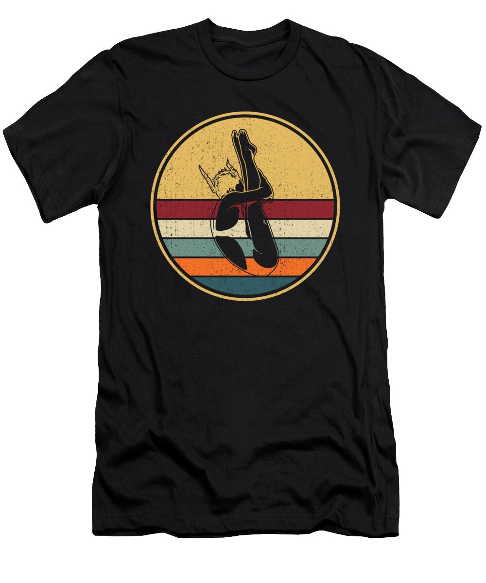 4 Retro Platform Diver Vintage Springboard Diving Crazy Squirrel T-Shirt