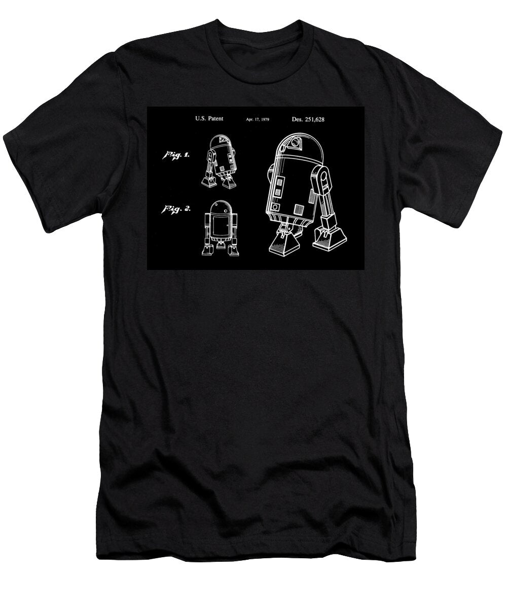 4 Star Wars R2 D2 Patent 1979 Stephen Younts T-Shirt