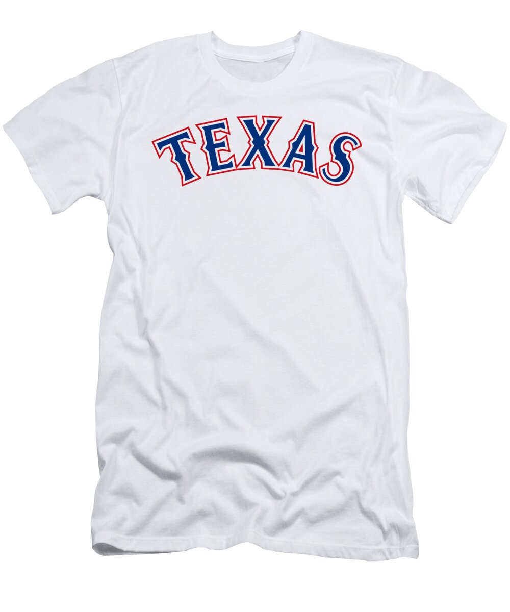 4 Texas Rangers Baseball Team Logo Jaron Kunze T-Shirt