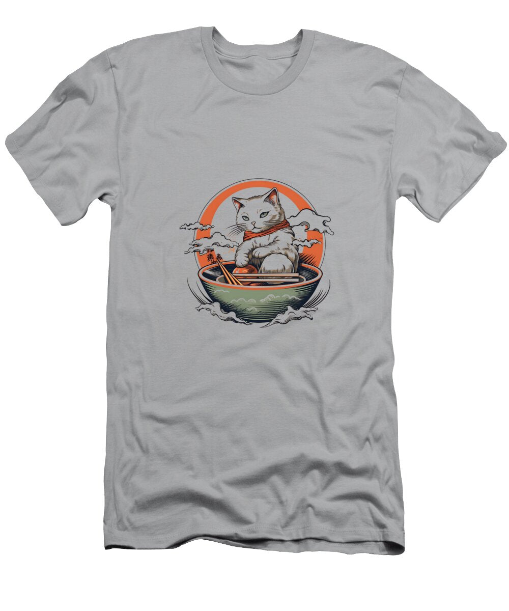 4 the Kawaii Japanese Ramen Cat Toni Q T-Shirt