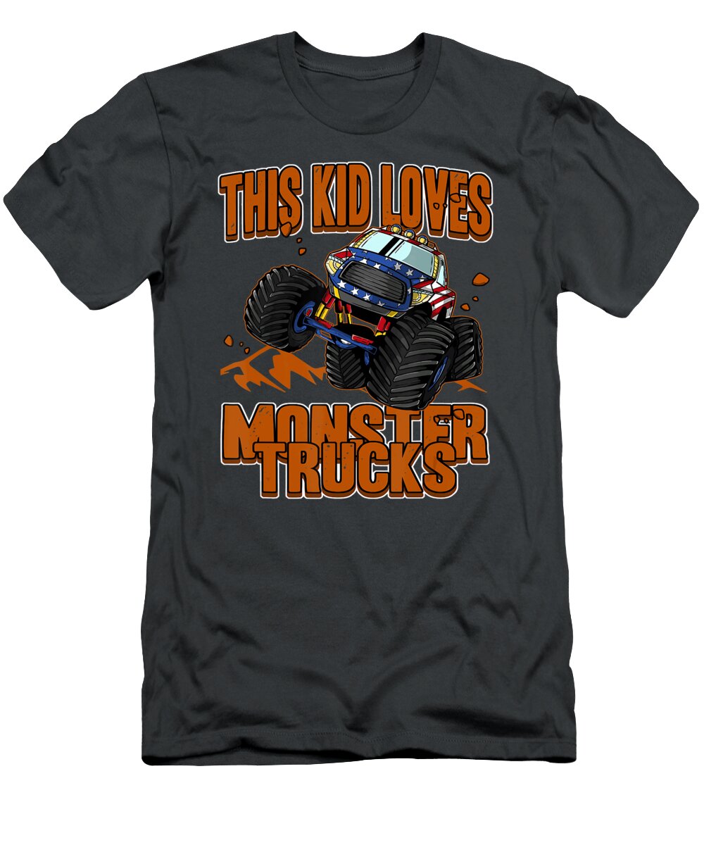 4 This Kid Loves Monster Trucks Anh Nguyen T-Shirt