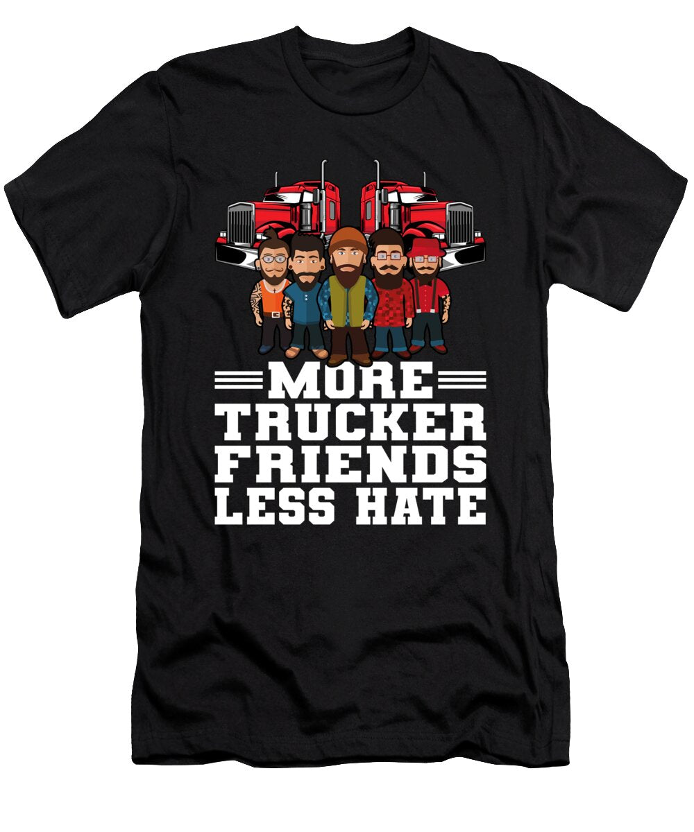 4 Truck Driver Trucking Big Rig Trucker Gang Crazy Squirrel T-Shirt